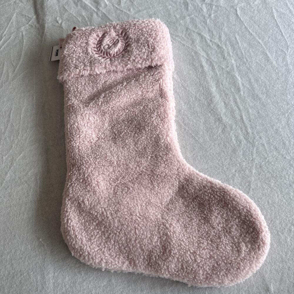 VICTORIA'S SECRET PINK SHERPA CHRISTMAS STOCKING WINTER